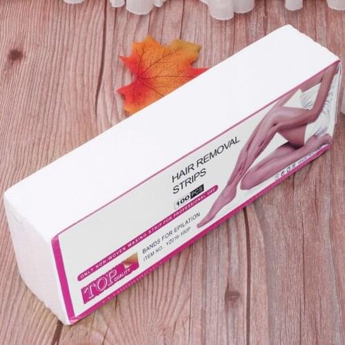 2021 New 100Pcs/Lot 7x20 Non-woven Wax Band Hair Removal Beauty Health Epilator Wax Paper
