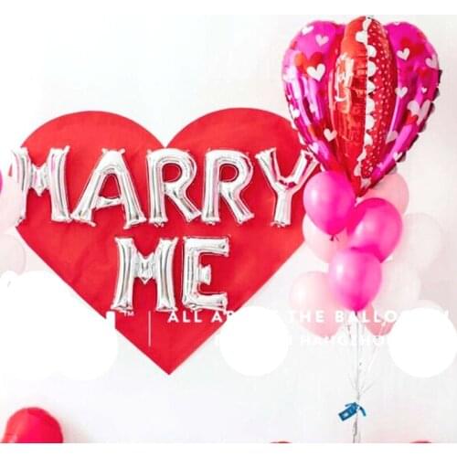 5pcs big three-dimensional love you heart foil balloons flower shape double color helium globos wedding marriage party supplies