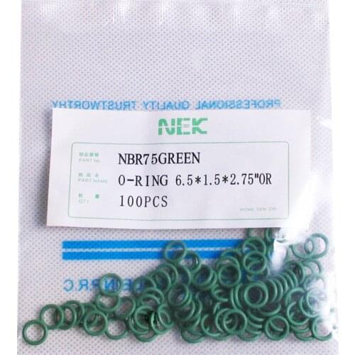 6.5*1.5mm ) #5/16 R12 NBR Rubber O-Ring Seal Kit,High Temperature Resistance for Car Air Conditioning valve 3/8 1/2 5/8 3/4