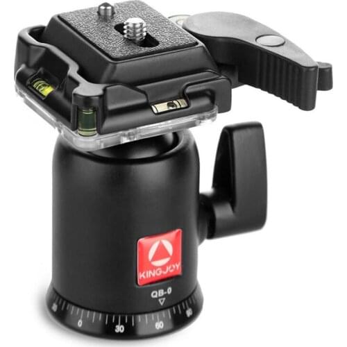 6pcs Portable Mini Camera Video Tripod Ball Head with 1/4" Threaded Quick Release Plate for DSLR Cameras KINGJOY QB-0