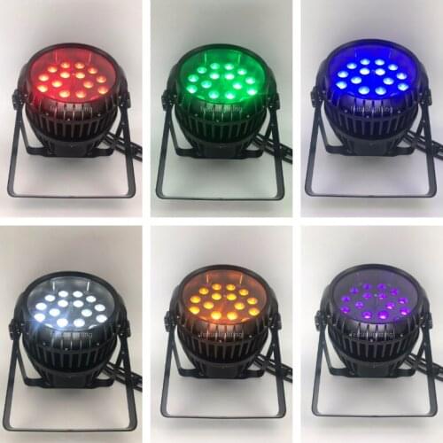 6PCS Hot sale waterproof 18x18w zoom led par outdoor ip65 rgbawa uv 6 in1 led par zoom light