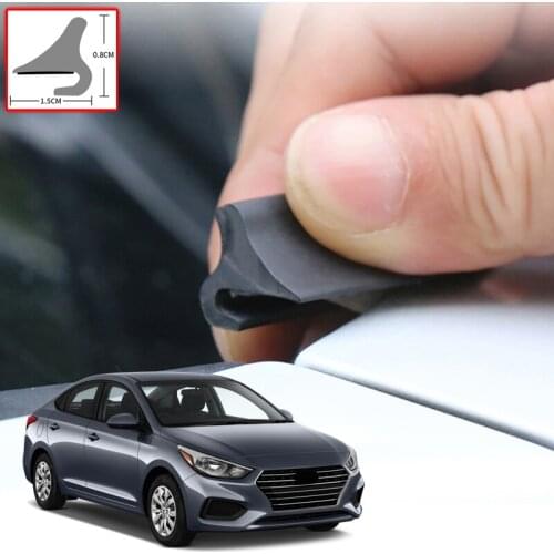 For Hyundai Accent 2018-2021 DIY Car Seal Strip Windshied Spoiler Filler Protect Edge Weatherstrip Strip Sticker Car Accessories