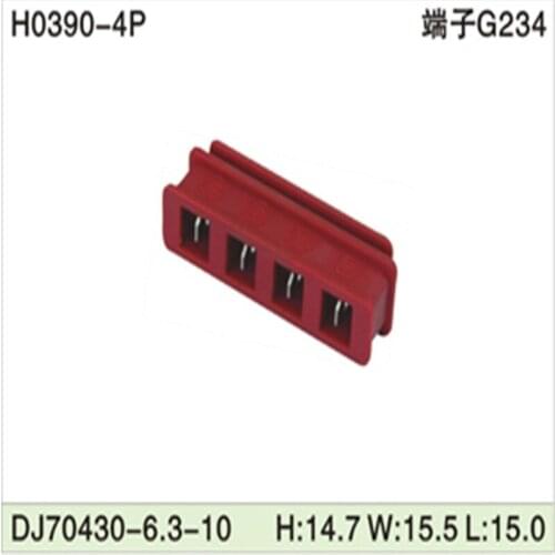 Free shipping 500pcsDJ70430-6.3-10 4Pin 6.3mm AMP Car Electrical Wire Connectors for VW,BMW,Audi,Toyota,NISSAN AND other