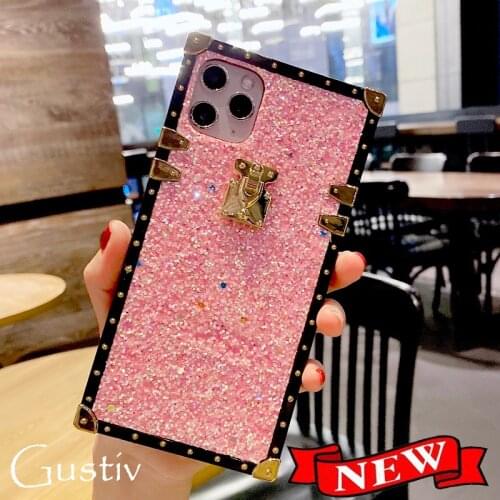 Samsung M21 Bling Square Case For Samsung A10s A20s A30s A40s A50s A60 A70 A51 A71 A81 M10s M20 M30s M40 Noctilucent Back Cover
