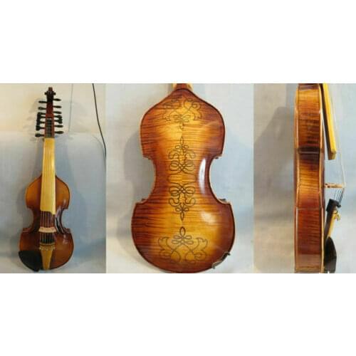 Baroque style SONG Brand master 7×7 string 15" Viola d'Amore,great sound #12917