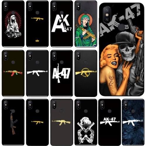 AK47 Gun Phone Case For Xiaomi Mi Note 10 Lite pro 7 9 9t pro se a2 lite