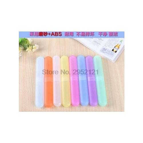 By dhl or ems 500pcs Portable Toothbrush Box Anti-bacteria Toothbrush Sleeve Breathable Wash Toothbrush Cartridge Protector
