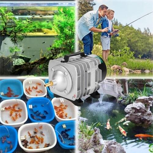 40L/min 55L/min 70L/min AC Electromagnetic Air Compressor Pond Aquarium Fish Tank High Flow Oxygen Air Pump ACO-208/308/318