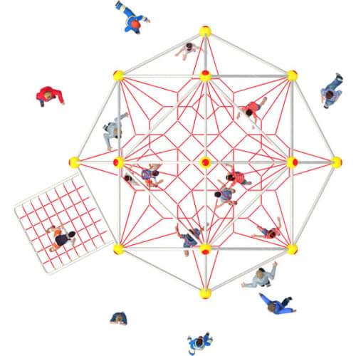 Customized Outdoor physical play Series with Stainless steel slide CE,ISO,TUV children net climbing equipment YLW-FX171013