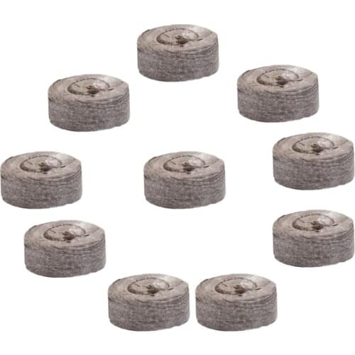 Pack of 10 Plant Starter Pellets Peat Seed Starting Plugs Seedling Soil Block, Biodegradable for Garden Plants Flowers - 31mm