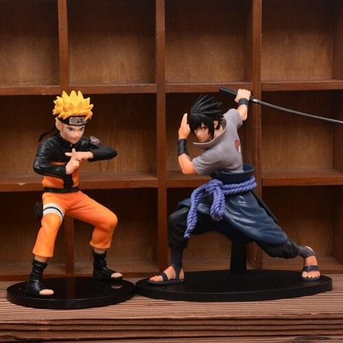 NEW 19CM Naruto Uchiha Sasuke doll Actions Figures PVC Model Japan Anime Gifts Figures Toys