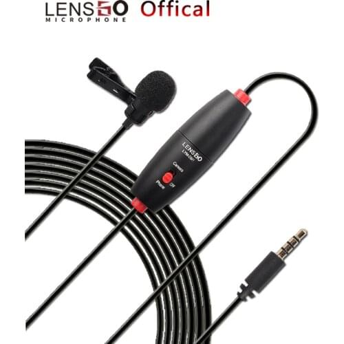 LESNGODM1 Dual Omni-directional Lavalier Microphone Mic for DSLRs Camera Camcorder for Smartphone Audio Recorders PC & more