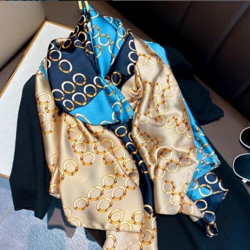 180*90CM summer sunscreen scarves Korean fashion new silk long spring and autumn scarves air conditioning large shawl dual-use