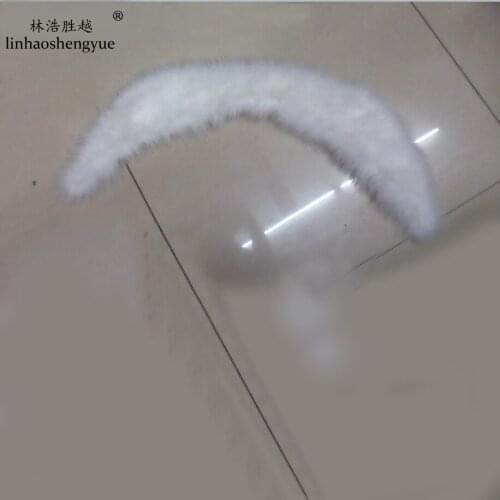 Linhaoshengyue 100 cm Long Ostrich Hair Fur Collar