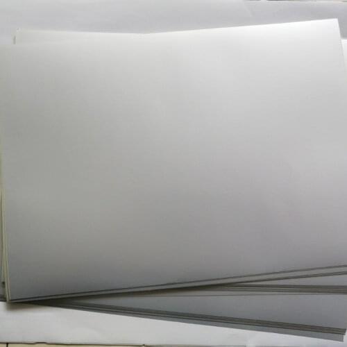 25 micron thickness A4 blank matte silver PET sticker label for laser printer or decoration
