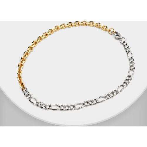 I48 Amorita boutique Fashion gold plating Circle locker long chain necklace for women men gift charm