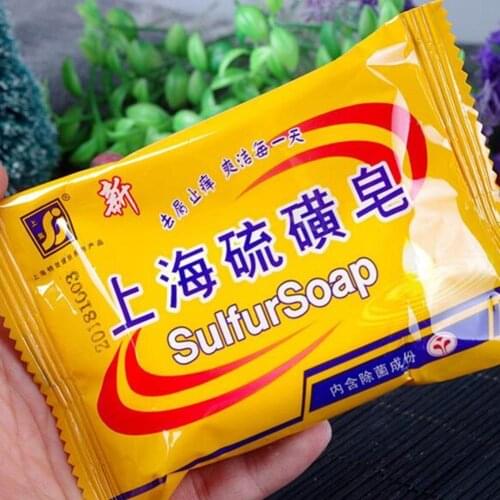 Sulfur Soap Acne Treatment Blackhead Remover Soap Whitening Cleanser Oil-control Chinese Traditional For Antifungal Skin Care
