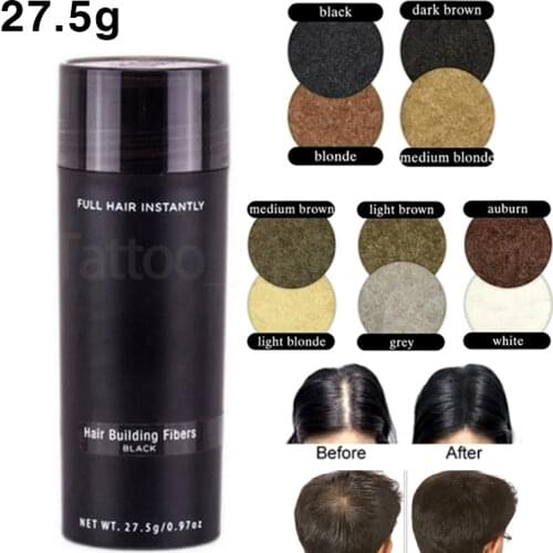 Thick Hair Care Spray Set Protein Fiber Plant Wig Powder, Used to Hide the Scalp, Optimize the Hairline, Younger 27.5g/Bottle
