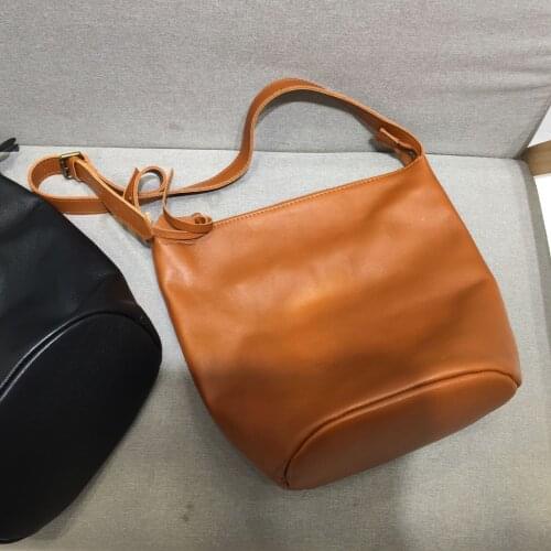 2021 new leather head fashion handmade ladies shoulder bag casual female bag