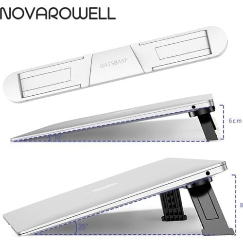 Plastic Laptop Stand Holder Aluminum Vertical Adjustable Foldable Cooling Heat Dissipation for Mackbook Pro Notebook