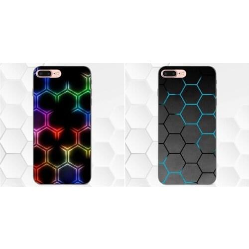 Amazing Digital Honeycomb Figures TPU Mobile For Samsung Galaxy A3 A5 A6 A6s A7 A8 A9 Star Plus 2016 2017 2018