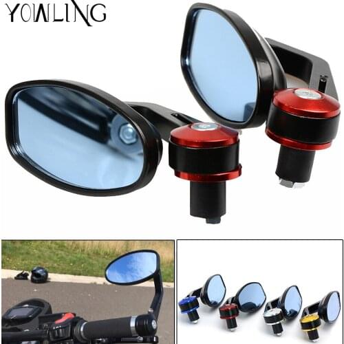 Universal Motorcycle Moto Scooter Racer Rear Side View Handle Bar Ends Mirror FOR Yamaha DUCATI Monster795 EVO Monster 696
