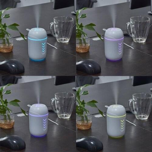 12V Car Air Humidifier Ultra-Silence Mini Desk Vaporizer Purifiers USB Ultrasonic Cool Mist Humidifier LED Car Air Freshener