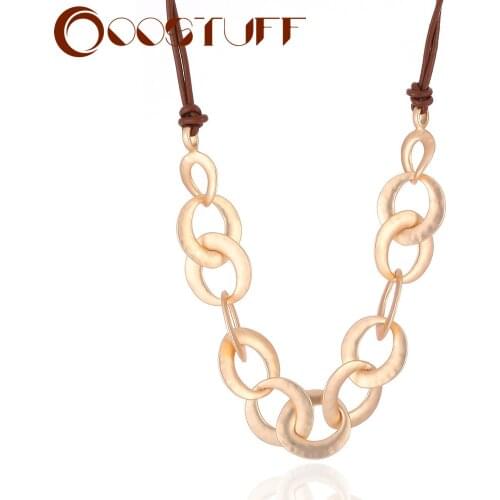 Vintage Gold Color Circels Suspension Pendant Necklace Decorative Jewelry for Women 2021 Trend Fashion Accessories Free Shipping