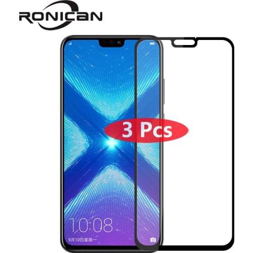 3Pcs Huawei Honor 8X Tempered Glass Original Full Cover Screen Protector for huawei honor 8x Max Glass Tempered Protective Film