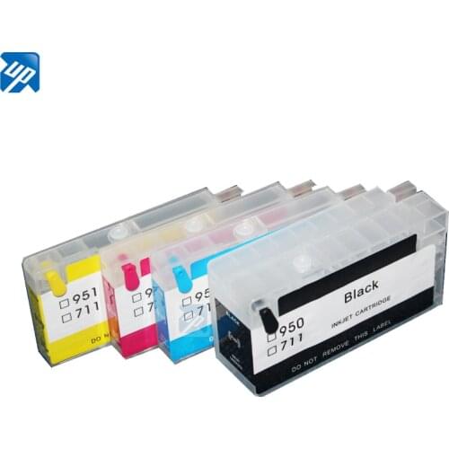 UP brand Refillable Ink cartridge replacement for HP 950 951 for HP officejet Pro 8100 8600 with permanent chip