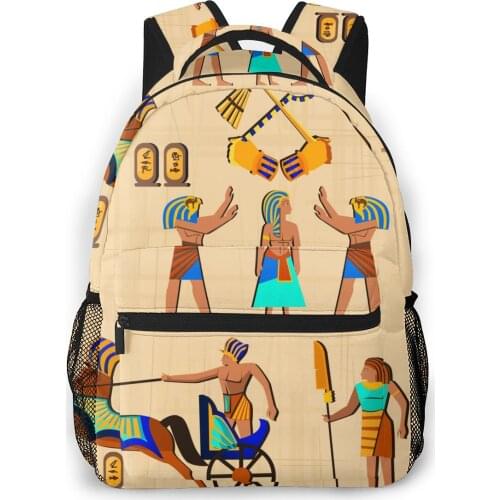 Women Backpack with Multiple Using Women Backpacks Cartoon Ancient Egypt Papyrus Female School Bag Girls Travel Bag