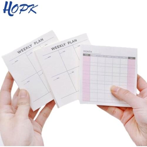 1 PC Cute Kawaii Weekly Monthly Work Planner Book Diary Agenda Filofax For Kids School Supplies
