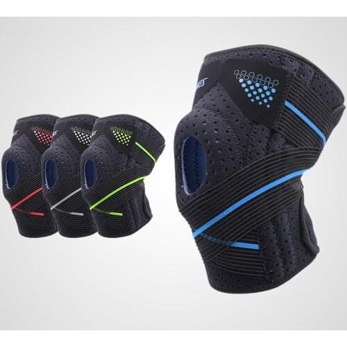 1pc Sports Knee Pad Sleeve Thermal Knit Compression Leg Support Bandage Protector Safety Accessories