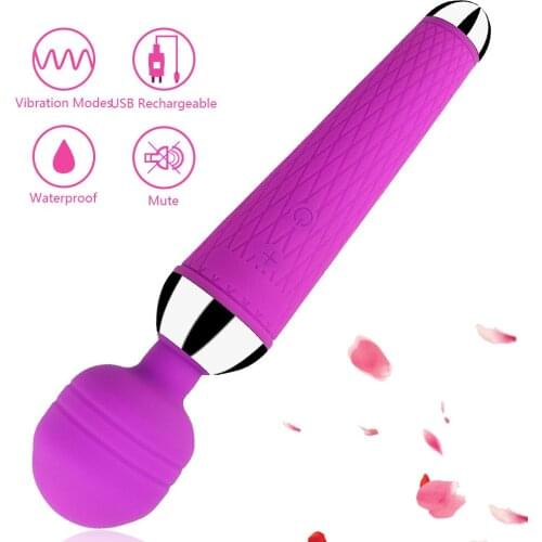 10 Speed Powerful oral clit Vibrators for Women USB Charge AV Magic Wand Vibrator Massager Adult Sex Toys for Woman Masturbator