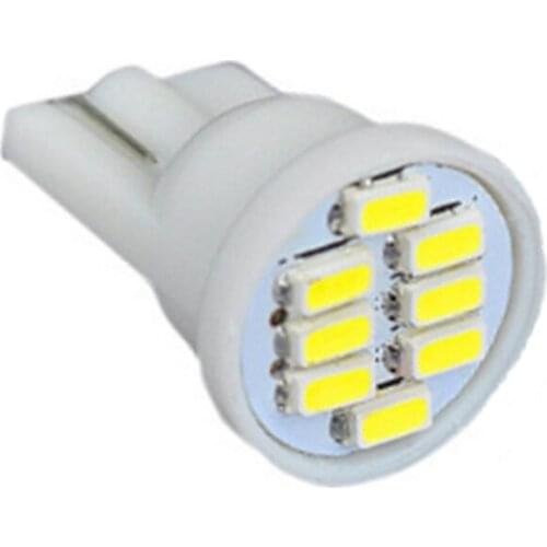 1000pcs White T10 1206 8 Smd 8smd 8led 194 168 192 W5W DC12V Car Led Wedge Instrument Light Indicator Lamps 3020 Wholesale