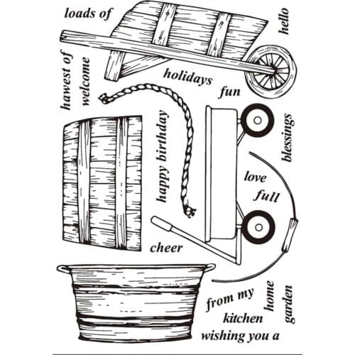 11x16 basin New Transparent Clear Rubber Stamp Sheet Cling Scrapbooking Photo Album PaperCard DIY Craft