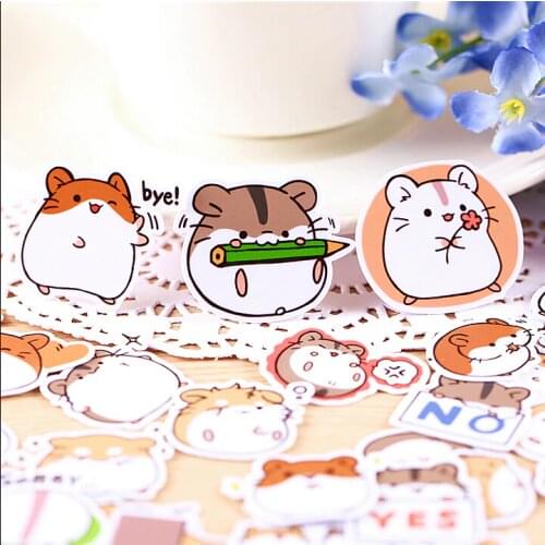 40pcs Creative cute self-made hamster stickers / scrapbooking stickers /decorative sticker /DIY craft photo albums