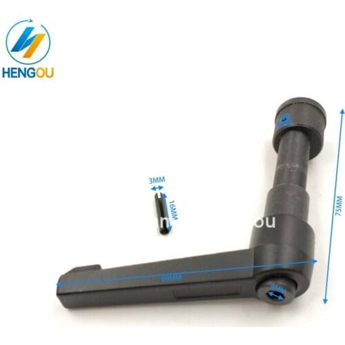 5 pieces ABC151 Hengoucn Stahl parts folding machine handle wrench size 4x75mm