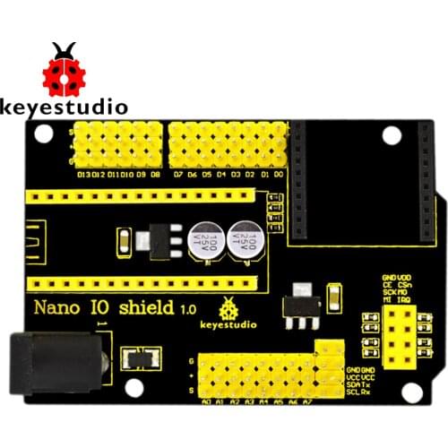 Free shipping! NEW Keyestudio Nano IO shield for XBEE and NRF24L01 Socket for arduino