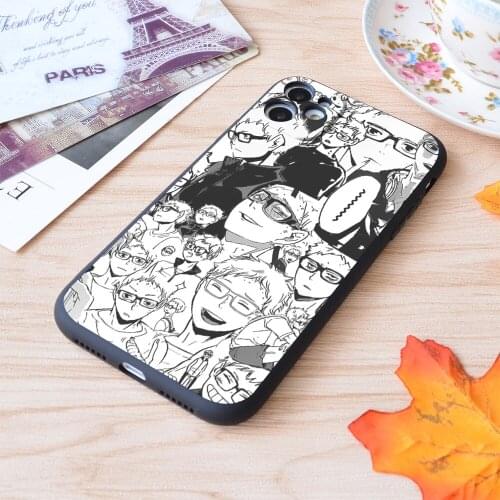 For iPhone Tsukki Print Soft Matt Apple iPhone Case