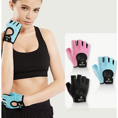 Breathable Fitness NonSlip Half Finger Glovers men women outdoor cycling Ultra-thin Fabric Bike Gloves Durable finger protection