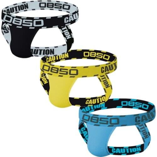 Gay Man Underwear 3pcs/lot Thong Set Jockstrap Men G String Dropshipping Sexy Thongs Lingerie Breathable Bikini Free Shipping