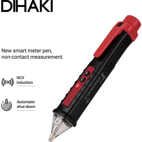 Non-contact Voltage Meter 12V-1000V Pen Style Electric Indicator LED Outlet Voltage Detector Sensor Wit AAA Battery Powered