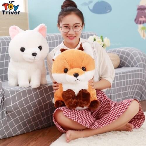 40cm Plush Cartoon Long Tail Fox Toy Stuffed foxes Doll Baby Kids Children Birthday Gift Home Shop Decor Drop Shipping Triver