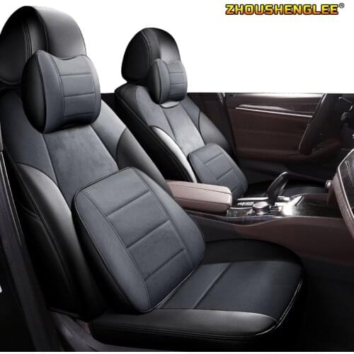 ZHOUSHENGLEE Custom Leather car seat covers For Dodge Caliber Avenger Journey challenger Automobiles Seat Covers car seats