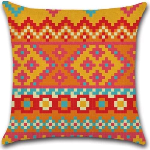 Square custom Digital printing cotton linen blank latest design pillow cover decorative cushion cover
