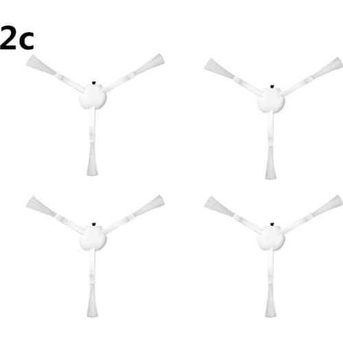 4pcs Washable Sweeping robot Accessories Side bursh For xiaomi mijia Mi Robot Vacuum mop 2C Robot Vacuum Cleaner Parts Kits