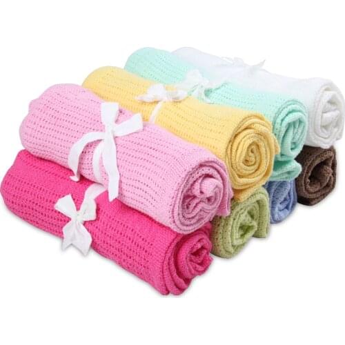 Summer Cotton Baby Blankets 8 Candy Colors Infants Travel Blankets Newborn Baby Bedding Swaddle Toddler Photography Prop 70*90cm