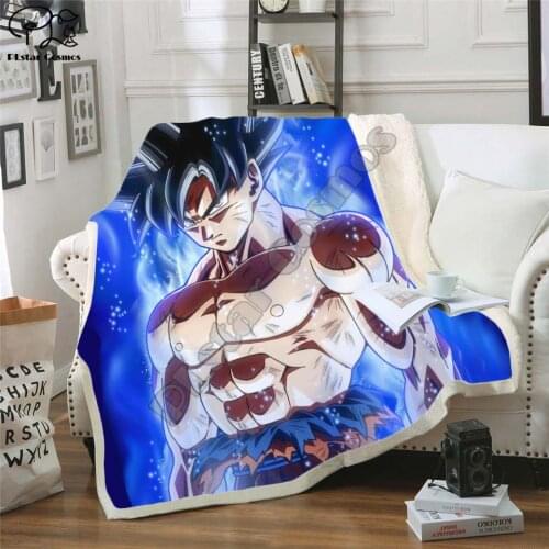 Anime 3D Printed Sherpa Blanket Couch Quilt Cover Travel Bedding Outlet Velvet Plush Fleece Blanket Bedspread style-8