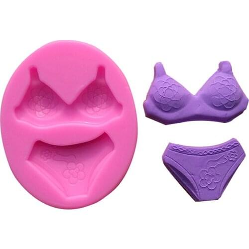 2017 New Women Bikini Shape Cupcake Silicone Mold Fondant Cake Decorating Tools Cookie Baking Kitchen Accessories Bakeware XQ29